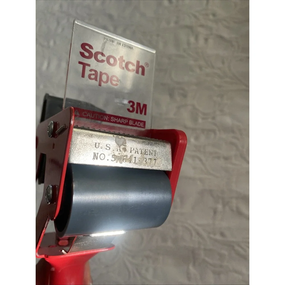 Scotch 3m Metal and Plastic Tape Dispenser Hand Held Packing Gun for 2